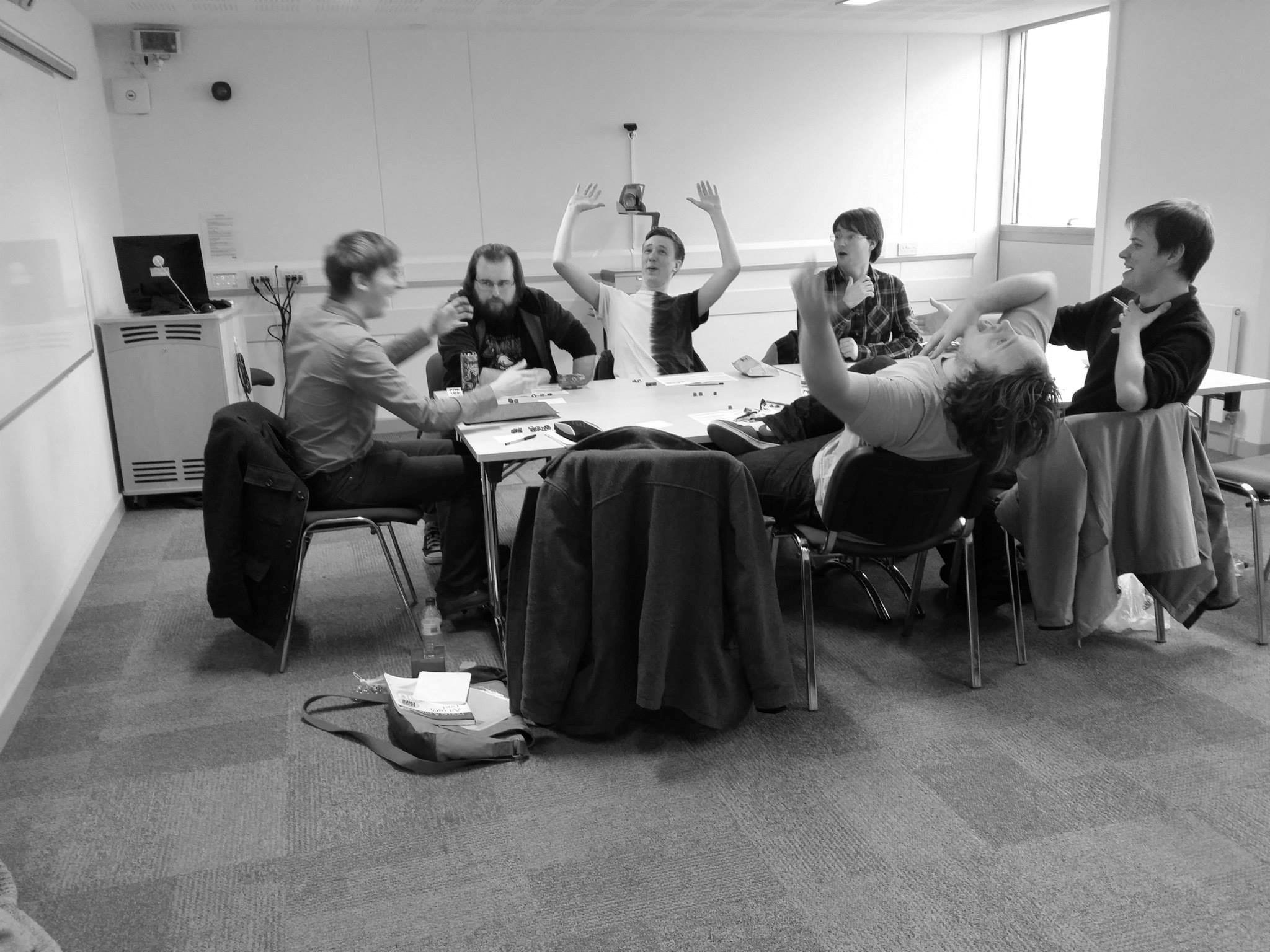The AGS books rooms on campus for gaming groups throughout the week and helps GMs and players get together to make games happen. D&D? World of Darkness? FATE? Paranoia? We play anything.